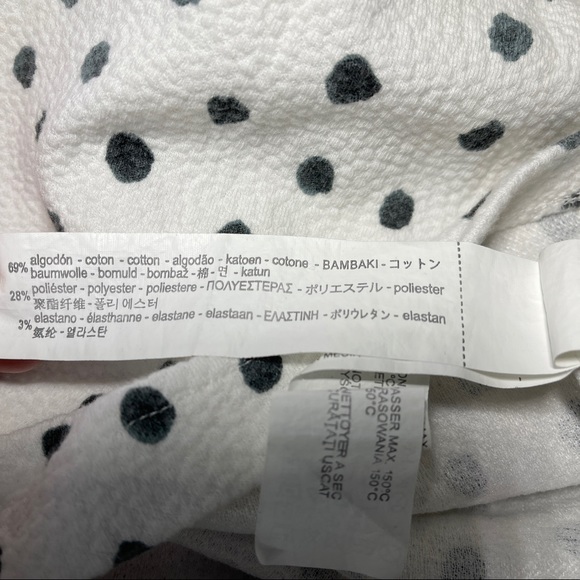 🐯2/$15🐯 ZARA Baby White Black Polka Dot Dress - Picture 13 of 13